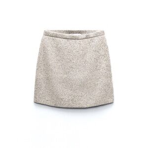 BASIC WOOL BLEND KNIT MINI SKIRT